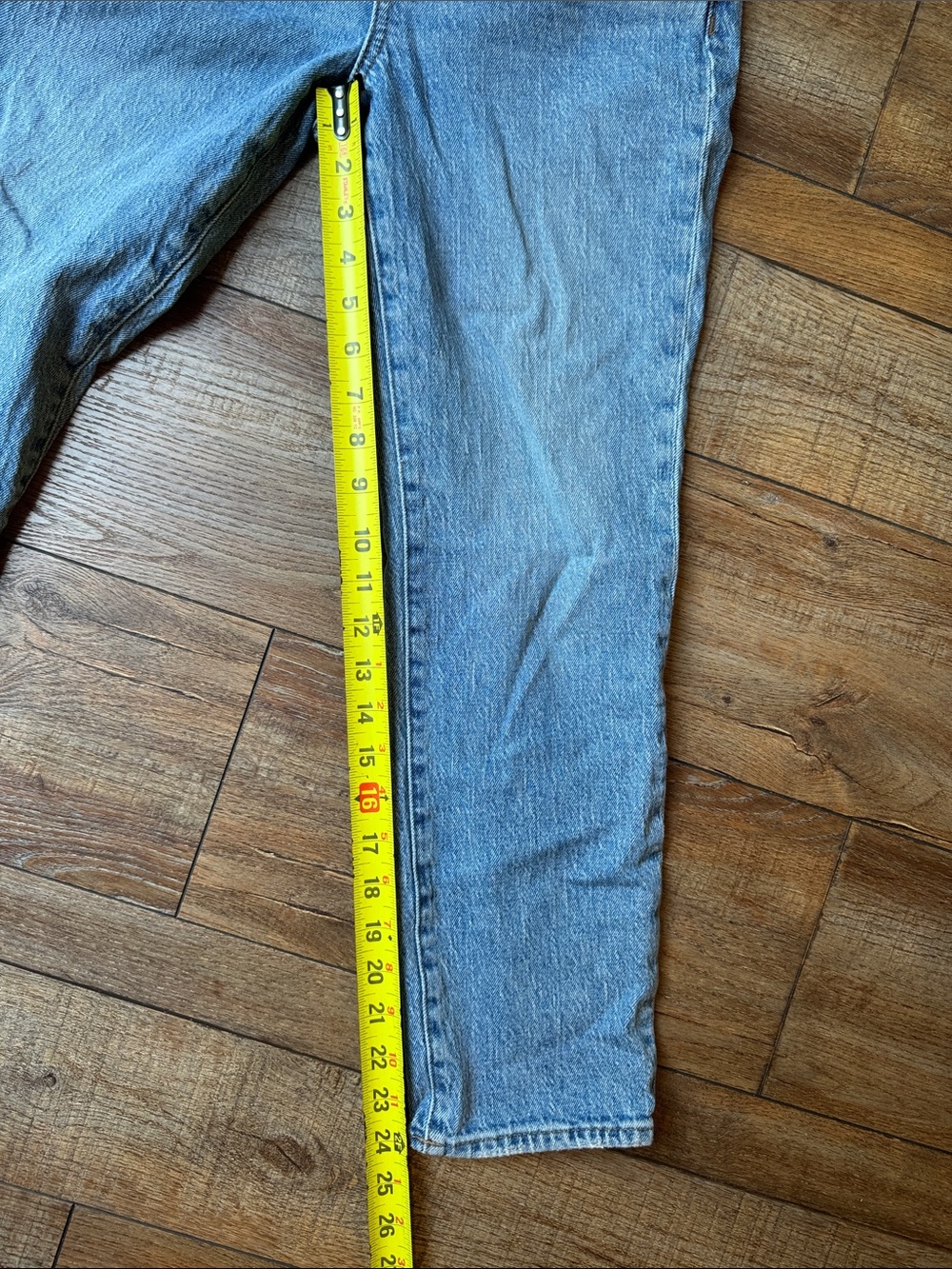 Madewell Flare Jeans in Light Blue and Black Denim - Picture 10 of 13